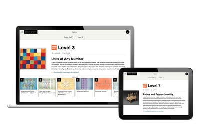 Eureka Math 2  Digital Teach page on laptop and tablet.