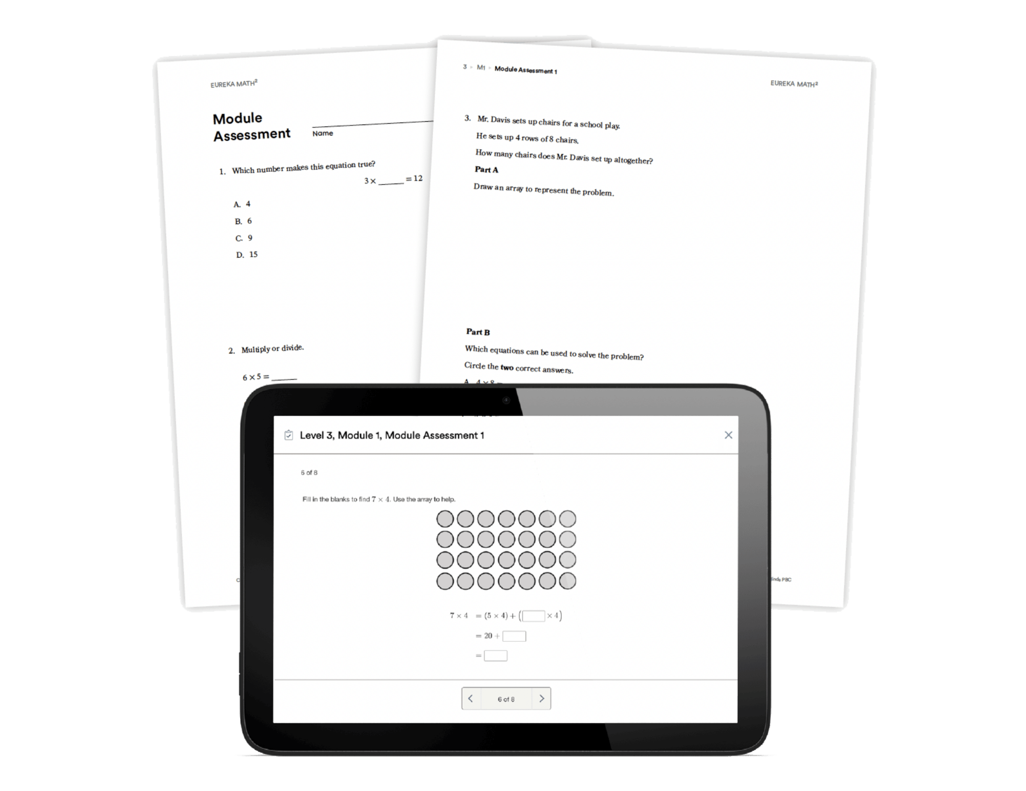 Module Assessments Samples in Print and Digital 