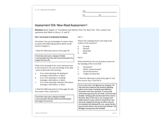 WW- New Read Assessment