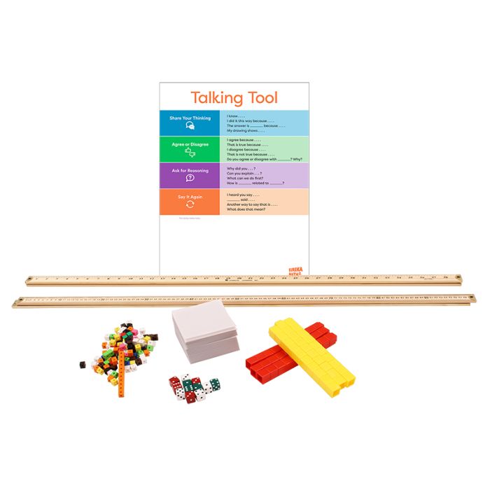 The Eureka Math Squared upgrade kit for Level 5 can be purchased by Eureka Math users to supplement their Eureka Math manipulatives kits.