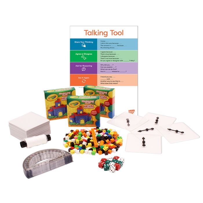 The Eureka Math Squared upgrade kit for Level 7 can be purchased by Eureka Math users to supplement their Eureka Math manipulatives kits.