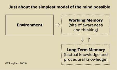 Willingham model of the mind