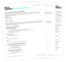 Wit & Wisdom Family Tip Sheets Fanned Out