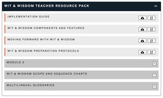 Wit & Wisdom Teacher Resource Pack