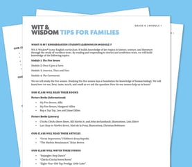 Wit & Wisdom Family Tip sheet 