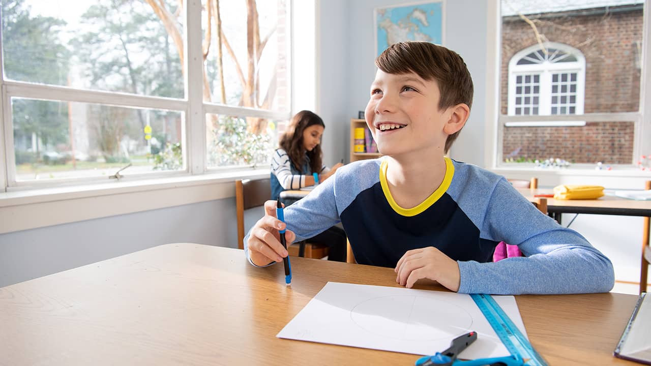 Child With Compass