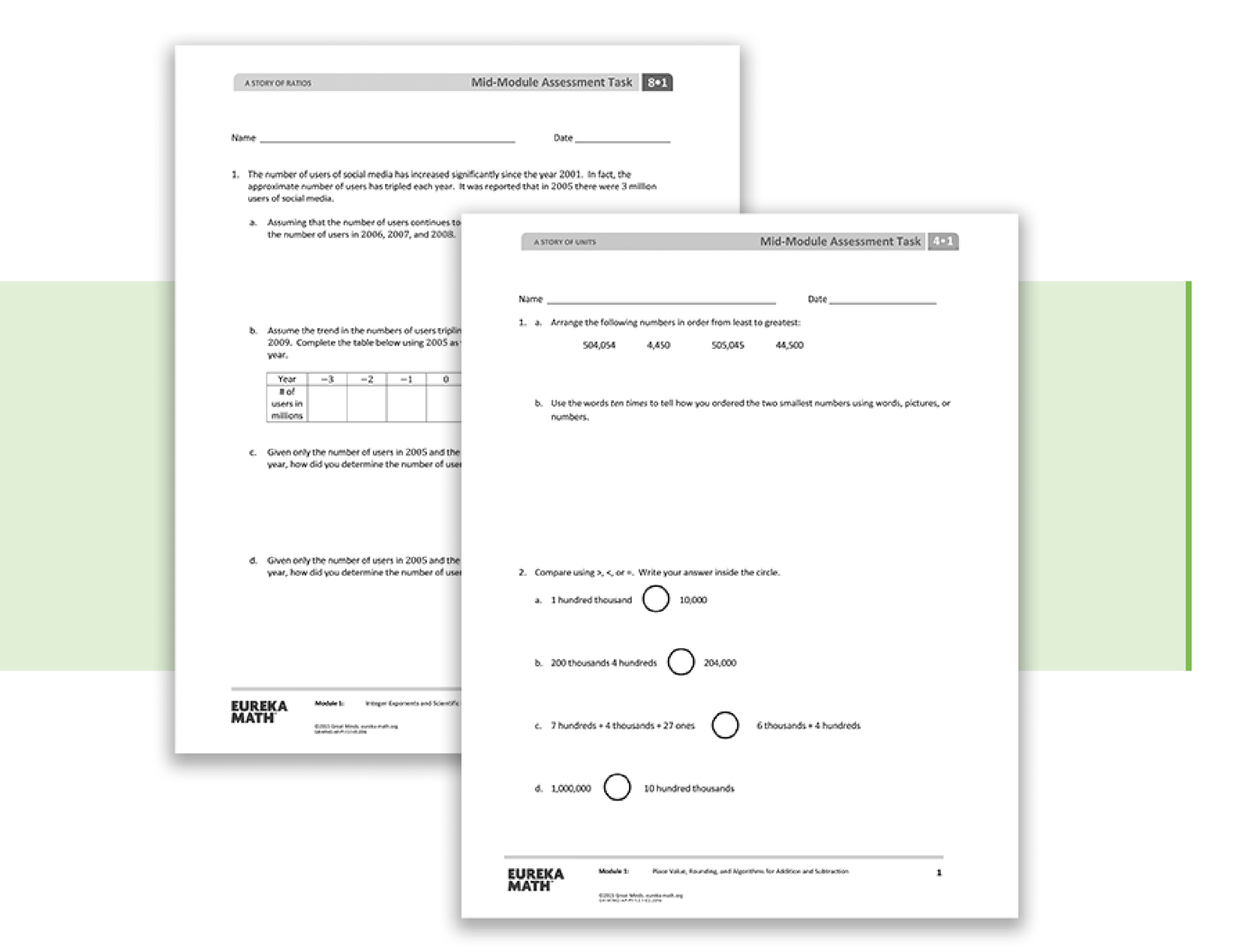 Eureka Math - Mid-Module Assessment