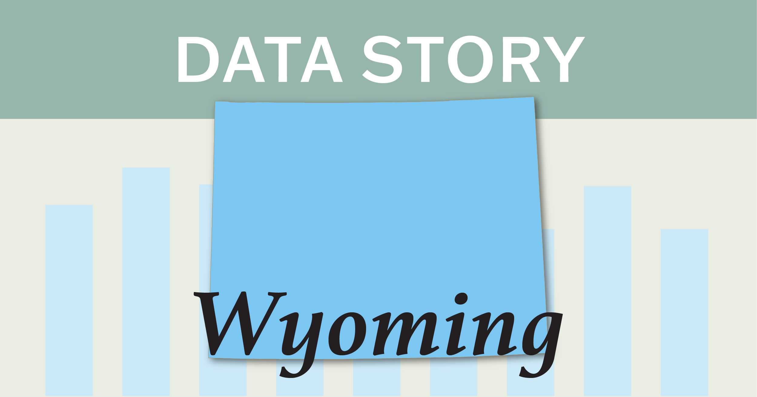 Outline of the state of Wyoming. 